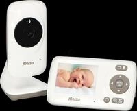 ALO DVM-71 - Babyphone mit Kamera und 2.4"-Farbdisplay, wei&szlig; / taupe
