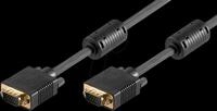 GOOBAY 50135 - VGA Monitor Kabel 15-pol VGA Stecker, 1080p, 2 m