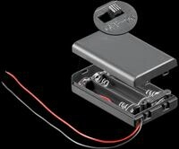 HALTER 3XAAAK - Batteriehalter f&uuml;r 3 Microzellen (AAA), geschlossen