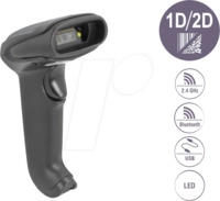 DELOCK 90562 - Barcodescanner, 2D, 2,4 GHz/Bluetooth/USB