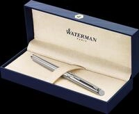 WATERM S0920430 - F&uuml;llfederhalter, blau, M, H&eacute;misph&egrave;re Edelstahl