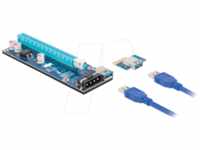 DELOCK 41430 - Riser Karte, PCIe x1 > x16, 60 cm Kabel