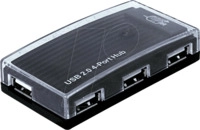 DELOCK 61393 - USB2 4-Port Hub 2.0 mit Netzteil