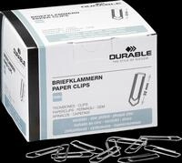 DURABLE 121125 - B&uuml;roklammern, 32 mm, verzinkt, 1000 St&uuml;ck