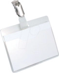 DURABLE 810619 - Namensschild, 60x90 mm, Clip, transparent, 25 St&uuml;ck