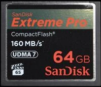 SDCFXPS-064G-X46 - CF-Speicherkarte 64GB, SanDisk Extreme Pro 160MB/s
