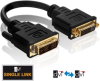 PURE PI070 - Adapter, DVI D Stecker auf DVI D Buchse, PureInstall Serie