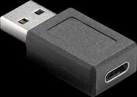 GOOBAY 45400 - Adapter USB-A Stecker > USB-C Buchse, schwarz