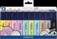 STAEDTLER 364CW1 - Textmarker, Keilspitze, 1-5 mm, 10 Farben, pastell