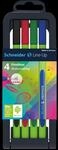 SCHNEIDER 191094 - Line-Up, Fineliner, 0,4 mm, 4-er Set