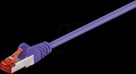 GOOBAY 95530 - Cat.6 S/FTP PiMF Patchkabel, CCA, violett, 7,5 m