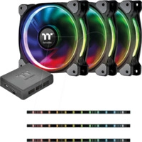 TT 74800 - Thermaltake Gehäuselüfter Riing Plus 12 3x Lüfter, 3x Streifen TT 74800 - Thermaltake Gehäuselüfter Riing Plus 12 3x Lüfter, 3x Streifen