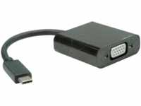 VALUE 12993203 - Adapter USB-C > VGA, 3,5mm Klinke, schwarz, 0,10 m