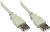 GC 2212-AA5 - USB 2.0 Kabel, A Stecker auf A Stecker, grau, 5 m