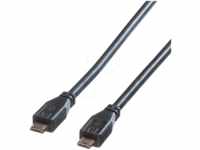 ROLINE 11028753 - USB 2.0 Kabel, Micro A St. auf Micro B St., 1,8 m