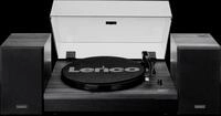 LENCO LS-300BK - Plattenspieler, Bluetooth, inkl. 2 Lautsprecher, schwarz