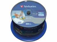 VERBATIM 43812 - BD-R SL Datalife, 25GB, 6x, bedruckbar, 50er Spindel