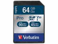 VERBATIM 47022 - SDXC-Speicherkarte 64GB, Verbatim Pro - U3