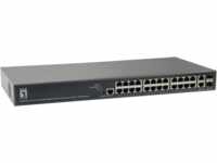 LEVELONE GEP2681 - Switch, 26-Port, Gigabit Ethernet, 24x PoE, 2x SFP/RJ45