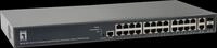 LEVELONE GEP2681 - Switch, 26-Port, Gigabit Ethernet, 24x PoE, 2x SFP/RJ45