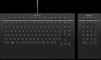 3DX PRO 700091DE - Tastatur, USB, 3D, schwarz, DE