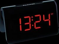 TFA 60254305 - Funk-Wecker, schwarz, rote LED Anzeige