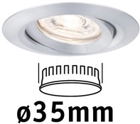 PLM 94296 - Einbauleuchte Nova Mini Coin, 4 W, 2700 K, 15&deg;, rund, alu