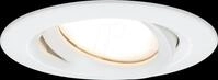 PLM 93681 - Einbauleuchte LED Nova 1 x 6,8 W, 2700 K, wei&szlig; matt