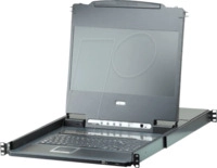 ATEN CL6708MW - 19 Zoll KVM Konsole, 17,3'' TFT mit Tastatur DE