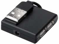 DIGITUS DA-70217 - DIGITUS USB 2.0 Mini Hub, 4-Port, schwarz