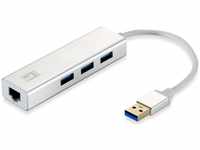LEVELONE USB-0503, LEVELONE USB0503 - USB 3.0 HUB 3-Port, 1x Gigabit Ethernet
