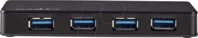 N UHUBU3420BK - USB 3.0 Hub, 4x USB A Buchse, 4 Port, 4x USB