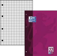 OXFORD 100050348 - Briefblock A4, kariert, 50 Blatt, Lineatur 22, gelocht