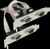DELOCK 89557 - 4 Port RS232, seriell, PCIe Karte