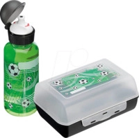 EMSA 518140 - EMSA Kinder Trinkflasche & Lunchbox Fu&szlig;ball