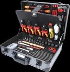 KS 911.0628 - 1/4" + 1/2" Elektriker-Werkzeugkoffer, 128-teilig