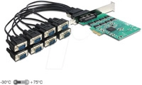 DELOCK 89336 - PCIe x1 Karte > 8x Seriell RS-232