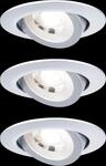PLM 93389 - Einbauleuchte, 6 W, 3000 K, 70&deg;, rund, chrom matt, 3er Set