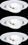 PLM 92985 - Einbauleuchte, 4,8 W, 3000 K, 70&deg;, rund, wei&szlig; matt, 3er Set