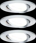 PLM 93433 - Einbauleuchte Nova, 6,5 W, 2700 K, 50&deg;, rund, Alu gedreht, 3er S