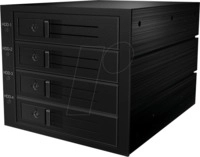 ICY IB-564SAS - Wechselrahmen 3x 5.25 f&uuml;r 4x 3.5 SAS/SATA, 12 Gb/s