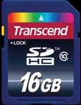 TS16GSDHC10 - SDHC-Speicherkarte 16GB, Transcend Class 10 (Premium)
