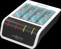 ANS 1001-0092-01 - USB Schnellladeger&auml;t, NiMh, 4 slot + 4&times; AA 2,1 Ah