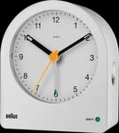 BRAUN BC22W - Analoger Quarz-Wecker wei&szlig;