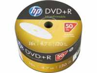 HP DRE00070WIP - DVD+R 4.7GB/120Min, 50-er Bulk, bedruckbar