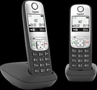 GIGASET A690DSW - DECT Telefon, 2 Mobilteile, schwarz