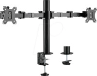 LOGILINK BP0106 - Monitor Halter, 2 Displays, 17" - 32", 380 mm, Tischmontage