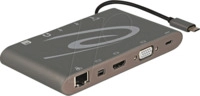 DELOCK 87297 - Dockingstation/Port Replicator, USB 3.1, Laptop, dunkelgrau