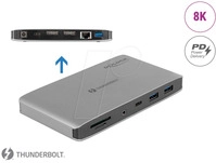 DELOCK 87777 - Dockingstation/Port Replicator, Thunderbolt&trade; 3, 8K