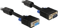 DELOCK 82563 - VGA Monitor Kabel 15-pol VGA Verl&auml;ngerung, 1 m